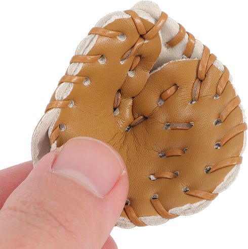Vaguelly 2 Sets Pretend Play Accessories Baseball Keychain Baseball Toys for Kids Glove Baseball Outside Toys Softball Party Favors Backpack Keych...