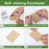 Teling 100 Pcs Let Love Grow Packets Unfilled Kraft Wedding Favors Packets Self Adhesive Rustic Seed Envelopes Small Storage Packets Retro Party F...