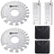 ZeeDix 4 Pcs Stainless Steel Metal Sheets Welding Thickness Gauge- Wire Gauge Measurement Tool, Standard Dual-Sided Round Wire Cable Sheet Gage an...