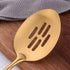 Slotted Spoon,Gold 14.69 inch Long Handle Cooking Utensil Kitchen Tool by BUY THINGS!...