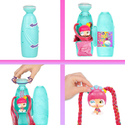 VIP Pets Mini Fans Glam Gems 2 Pack- includes VIP Pets and 6 Surprise Accessories| Kids Age 3+...