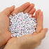 Xilitata 600Pcs Flat Round Vowel Letter Beads 7x4mm with A E I O U Black Letters White alphabet Beads for Friendship Bracelet Jewelry Making Kit w...