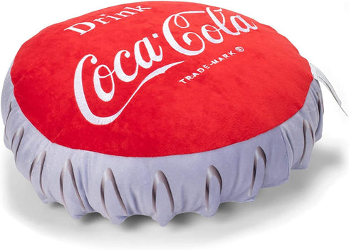 Mark Feldstein & Associates Drink Coca-Cola Bottle Cap 16 Inch Plush Polyester Embroidered Pillow...