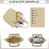 Straw Beach Bag for Women Large Straw Tote Bag with Zipper Summer Woven Bag Beach Travel Casual Straw Shoulder Bags...