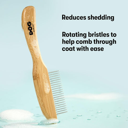 DOG by Dr Lisa - Comb - Detangling Dog Comb - Dematting Grooming Tool - Metal Comb Teeth Removes Knots and Tangles - Stimulate Blood Flow and Incr...