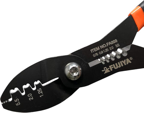 FUJIYA Tools, FA203, Crimping Pliers (for Faston terminal), 7 Inch...