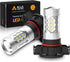 Alla Lighting PSX24W 2504 LED Fog Lights Bulbs, 3000K Golden Yellow 12276, 360° Light Output Super Bright 3030 SMD Replacement for Cars, Trucks, S...