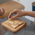 BSIRI Pushing Me Wooden Tic Tac Toe Game- Tabletop Board Games for Farmhouse Decor, Coffee Table Decor, Unique Gifts Fun Gifts for Adults. Perfect...