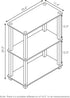 Furinno Turn-S-Tube 3-Tier Compact Multipurpose Shelf Display Rack with Square Tube, Columbia Walnut/Black...