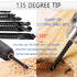 JONMON Titanium Coated HSS Twist Drill Bits - 3-8mm Serrated Side Cutting Tap Spiral Saw Grooving Drill Bit Hole Holesaw Tool for Carpenter Woodwo...