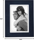 Malden International Designs 672-57 Linear Classic Wood Picture Frame, 5x7, Blue...