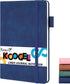 Koogel Hardcover Journal Notebook, A5 Notebook Hardcover Dark Blue Journal Thick Premium Paper for Office School Travel Women Gift...