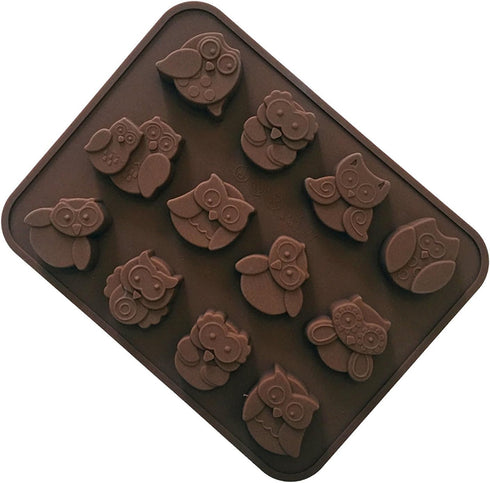 Halloween Night Owl Silicone Baking Molds Bakeware for Halloween Theme Chocolate, Muffin Cups, Ice Cube, Soap, Wafer, Cake, Bread, Tart, Pie, Flan...