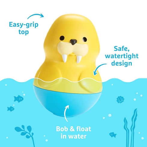 Munchkin® Bath Bobbers Mold Free Baby and Toddler Bath Toy, 6+ Months, Dolphin/Walrus...