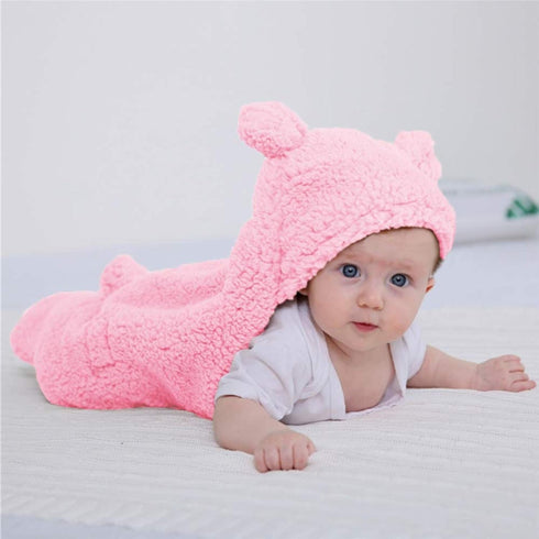 XMWEALTHY Cute Baby Items Newborn Plush Nursery Swaddle Blankets Soft Infant Girls Clothes Pink...
