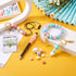 FASHEWELRY 122Pcs Pastel Silicone Beads for Keychain Making Colorful Round Silicone Focal Beads Abacus Hexagon Rubber Beads for DIY Crafts Jewelry...