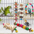 Bird Perch Bird Toys Parakeet Toys,6 Pack Bird Cage Accessories Wooden Chew Toys Perch Stand for Parrot Conure Cockatiel Lovebird Parrotlet Budgie...