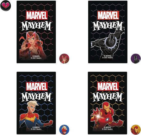 Hasbro Gaming Marvel Mayhem-Card Game, Featuring Super Heroes, Fun Game for Marvel Fans Ages 8+, Fast-Paced, Easy-to-Learn for 2-4 Players...