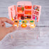 95 Pcs Dollhouse Refrigerator Mini Fridge Table Dining Car Toy with Food Set Kitchen Furniture Miniatures Party Fruits Juice Milk Desserts for Chi...