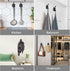Adhesive Hooks - Stick Wall Hooks for Towel Robe Coat Bathroom,Bedroom,Kitchen - Black 4 Pack...