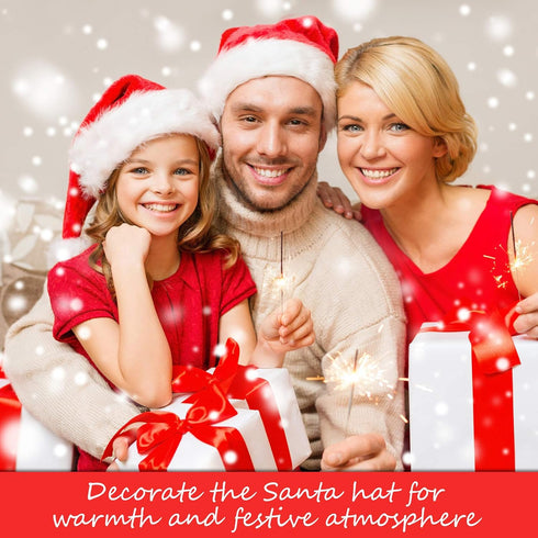 Syhood 2 Inches Wide Christmas Faux Fur Ribbon Trim Fabric Roll for Christmas Tree Decor or Wreath Bows Craft, 3 Yards Long (White)...