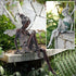 EKDJKK Sitting Fairy Statue Garden Ornament Resin Craft Landscaping Yard Decoration Park Lawn Decoration Home Patio Garden White...