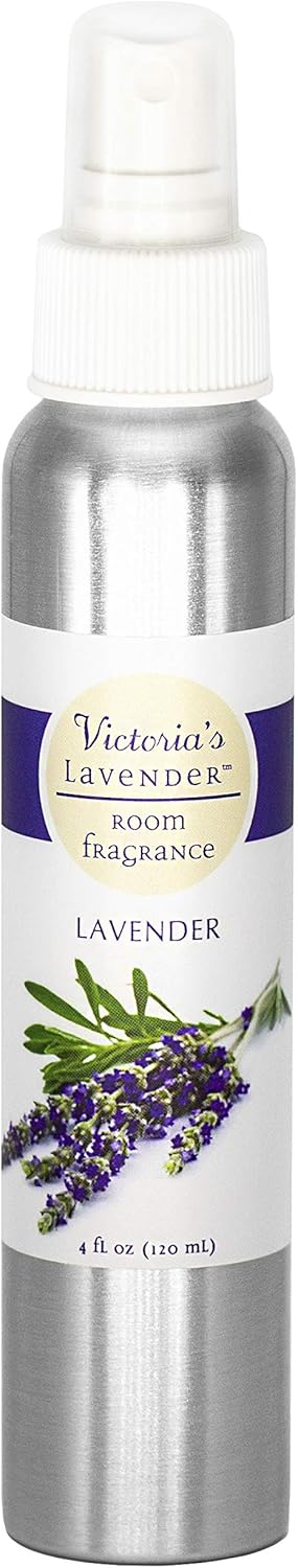 Victoria's Lavender Room Spray - All-Natural Home Fragrance, Pure Essential Oil Air Freshener & Odor Eliminator, Calming and Relaxing Scent, Aroma...