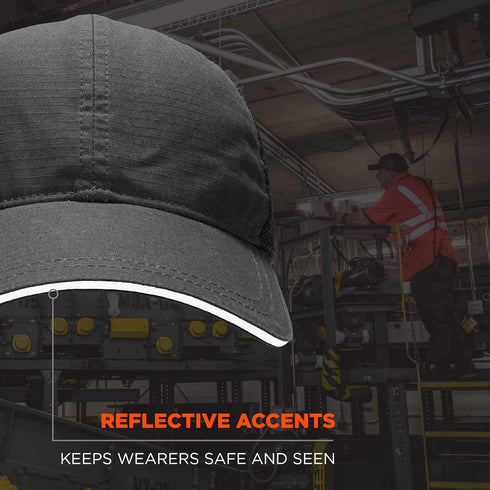 Ergodyne unisex adult Hat Only Baseball Cap Bump Cap Insert, Black...