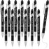 Zonon 12 Pieces Inspirational Motivational Quotes Ballpoint Pens with Stylus Tip Fine Point Smooth Writing Pens Metal Black Ink Pens Stylus Pen Se...