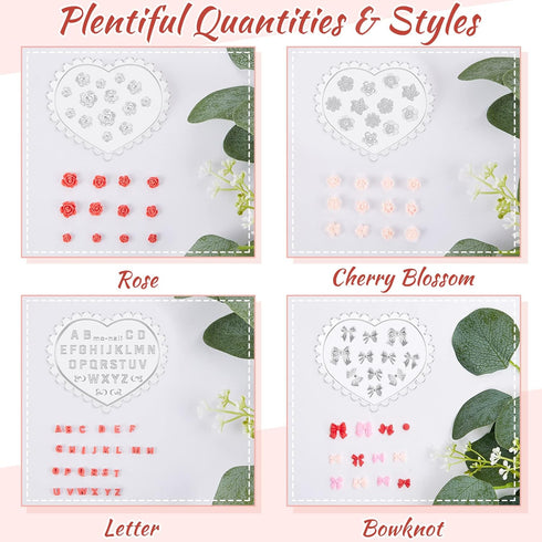 8 Pcs Small Flower Polymer Clay Molds Mini Flower and Leaf Polymer Clay Molds for Jewelry Making Rose Daisy Silicone Molds Earring Clay Cutters Po...