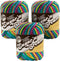 Lily Sugar'n Cream Ombre Yarn - (4) Medium Gauge 100% Cotton - 2 oz - Psychedelic (3-Pack)......