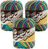 Lily Sugar'n Cream Ombre Yarn - (4) Medium Gauge 100% Cotton - 2 oz - Psychedelic (3-Pack)......