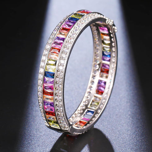 Women Amethyst Bracelets Garnet Ruby Blue Sapphire Tennis Bracelet Bridal Girl Girlfriend Jewelry...