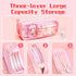 ITA Pencil Pouch Kawaii Large Capacity Pen Case : Cute Aesthetic Pencil Box Stationery Supplies for Teen Girls, 4 Included Highlighters (Pink)...