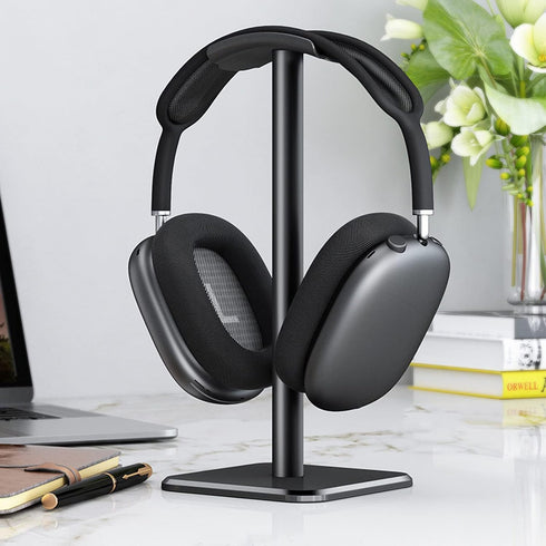 Cuifati Headphone Stand, Aluminum Desktop Headset Stand, Headset Earphone Holder with Solid Base TPU Tray, for AirPods for Beats for Bose for Hype...