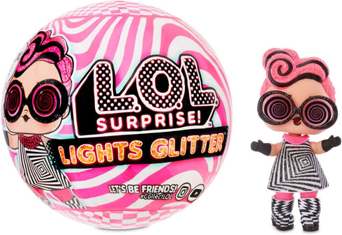 L.O.L. Surprise! Lights Glitter Doll with 8 Surprises Including Black Light Surprises...
