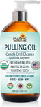 eSutras Pulling Oil Herbal Mouthwash Powerful Coconut Sesame Sunflower Oils + Essential Oils, Mint Clove Whitens Teeth Refreshes Breath Strengthen...