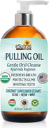 eSutras Pulling Oil Herbal Mouthwash Powerful Coconut Sesame Sunflower Oils + Essential Oils, Mint Clove Whitens Teeth Refreshes Breath Strengthen...