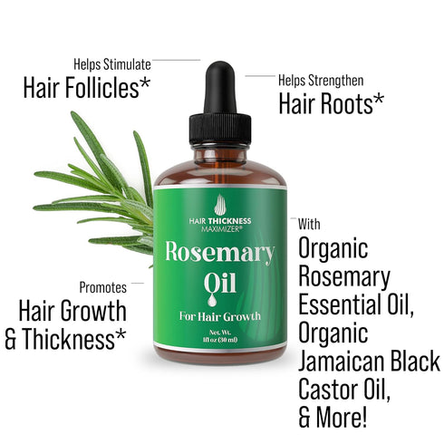 Rosemary Oil for Hair Growth For Men + Women - No Harsh Scent or Scalp Burn. Topical Treatment For Hair Loss Prevention, Hair Thickness, Regrowth....