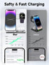 Wireless Charger 3 in 1,Aluminum Alloy Wireless Charging Stand 18W Fast Charging for iPhone 15/14/13/12/11/Pro/Max/XS/XR/X/8, iWatch9/8/7/6/5/4/3/...