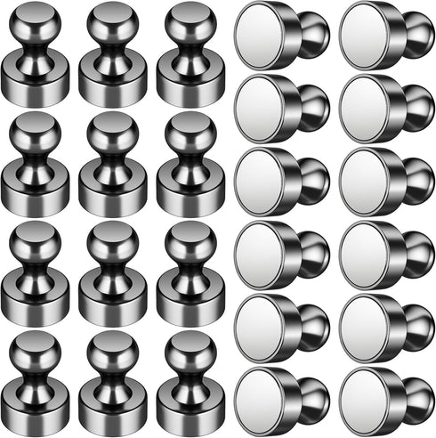 Grtard 24Pack Fridge Magnets Whiteboard Magnets, Magnets for Whiteboard, Fridge Magnets Adults, Refrigerator Magnets, Small Push Pin Magnets for F...