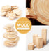 WODI Wooden Logs Stacking Stones 10Pcs Wood Sorting Balancing Rocks Blocks Montessori Educational Toys for Toddler Kids 3 Years Up Developing Skil...
