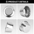 EUSOAR Aluminum Foil Silver Cupcake Liners, 50Pcs Disposable Muffin Liners, Baking Cups, Aluminum Cupcake Tip Pan Ramekin Holders, Little Pudding ...
