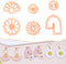 Puocaon Smiley Sunflower Clay Cutters - 6 Pcs Polymer Clay Cutters for Earrings Making, Smiley Face Flower Clay Cutters Set Polymer Clay Jewelry M...