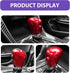 1 PC Car Central Control Gear Shift Head, Carbon Fiber Texture Decorated Transmission Shift Knob Cover, Patch Glossy Texture Tnterior Accessories,...