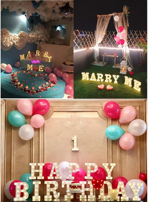 MUMUXI Marquee Light Up Letters | Large Light Up Numbers | Battery Powered and Bright with Every Letter of the Alphabet | For Wedding, Birthday, P...