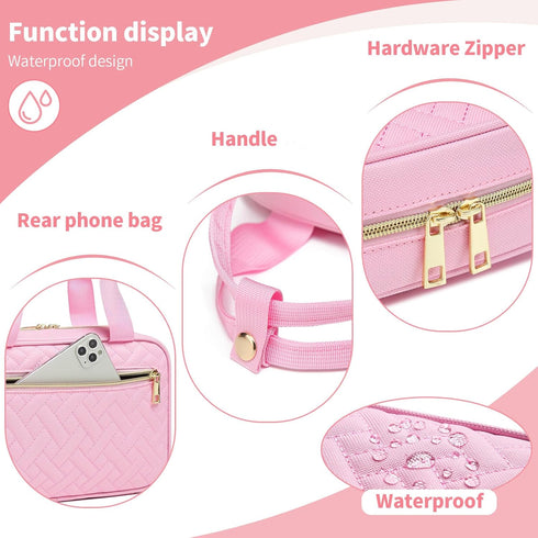 Diaper Clutch Bag with Wipes Pocket, Small Diaper Bag Organizing Pouches, Mini Diaper Bag Purse For Baby Travel Essential, Stroller Diaper Bag, Pi...