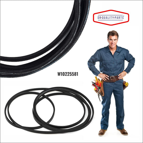 Dryer Drum Belt Exact Fit for WE12M29 137292700 AP4565702, 134163500, 134503900, 148271, 1615170, 5303283287, PS3408299 Compatible with GE Frigidaire Kenmore and more