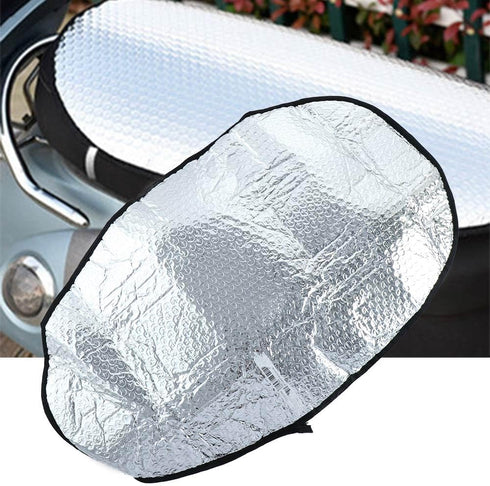 2PCS Motorcycle Seat Cover,Electric Vehicle Sunscreen Seat Cover Heat Insulation Cushion Aluminum Film Sunscreen Cushion...