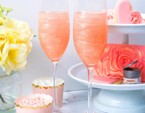 Rose Gold Edible Glitter for Drinks, Cocktails, Cake Decorating, Strawberries, Chocolates & More | No Taste | 4g | 100% Food-Safe | Kosher, Vegan,...